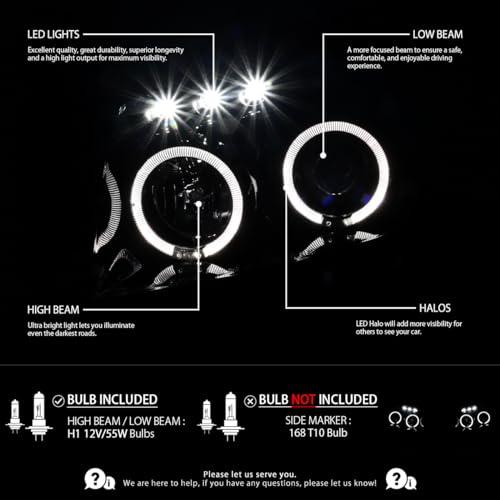 Autozensation 2003 2005 トヨタ 4Runner LED デュアルヘイロー プロジェクターヘッドライト ジェ 並行輸入品の画像