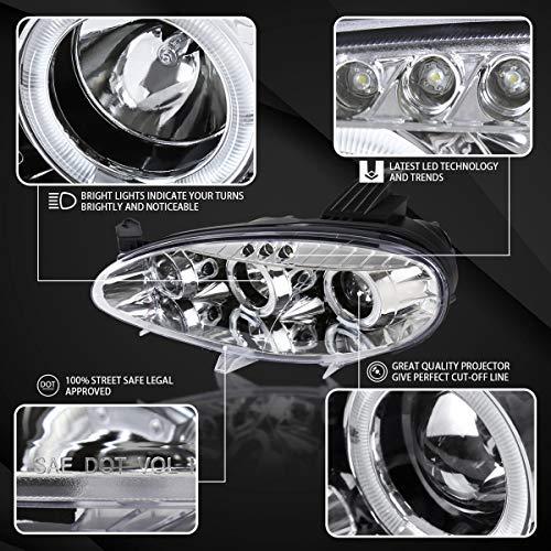AUTOZENSATION 2001 2005 Mazda Miata LED Halo Chrome ハウジング クリアレンズ 並行輸入品_7