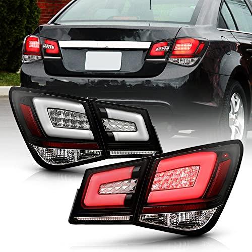 【並行輸入品】 ACANII   For 2012 2016 Chevy Cruze Black Housing LED Tail Lightsの画像