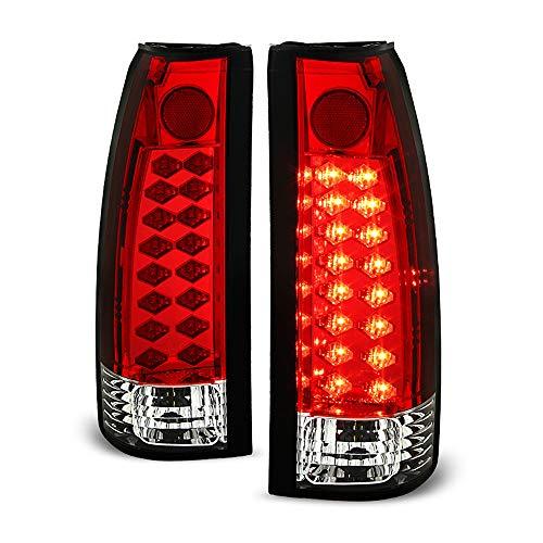 ACANII   1988 1998 シボレー シルバラード GMC シエラ サバーバン タホ レッド クリア LED テールライ 並行輸入品の画像