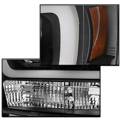 ZMAUTOPARTS LED DRL Projector Headlights Headlamps Black Compati 並行輸入品の画像
