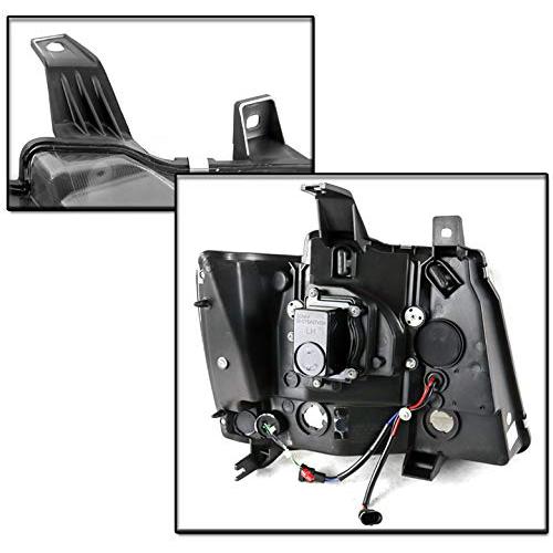 ZMAUTOPARTS LED DRL Projector Headlights Headlamps Black Compati 並行輸入品の画像