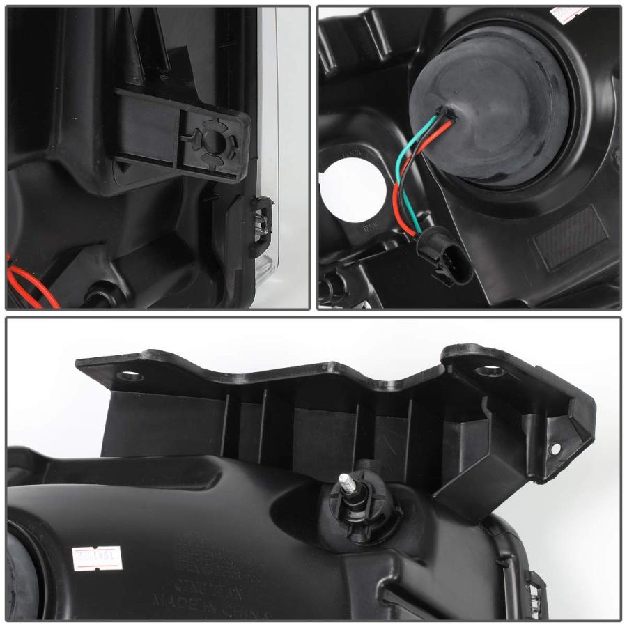 【並行輸入品】DNA MOTORING HL 3D F15009 SM CL1 ペア 3D LED DRL プロジェクターヘッドライトランプセッの画像