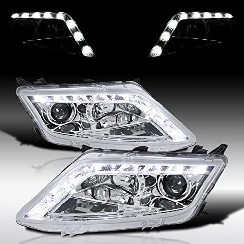 Autozensation フォード フュージョン クリスタルクローム プロジェクターヘッドライト + R8 スタイル LED ス 並行輸入品_1