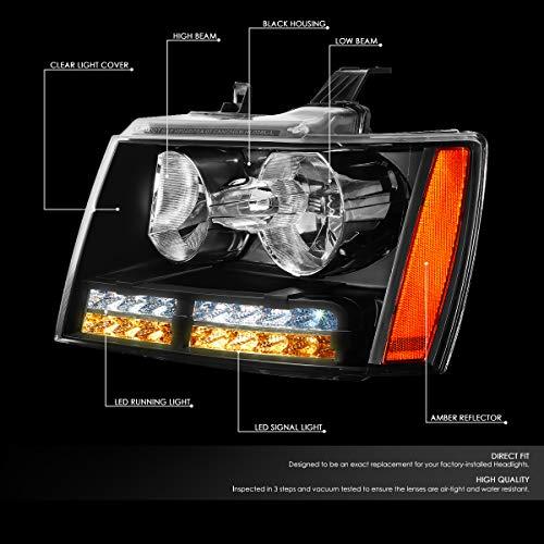 【並行輸入品】DNA MOTORING HL LED CSA07 BK AM ペア LED DRL+ウィンカー プロジェクター ヘッドライト ヘの画像