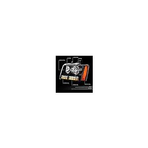【並行輸入品】DNA MOTORING HL LED CSA07 BK AM ペア LED DRL+ウィンカー プロジェクター ヘッドライト ヘの画像