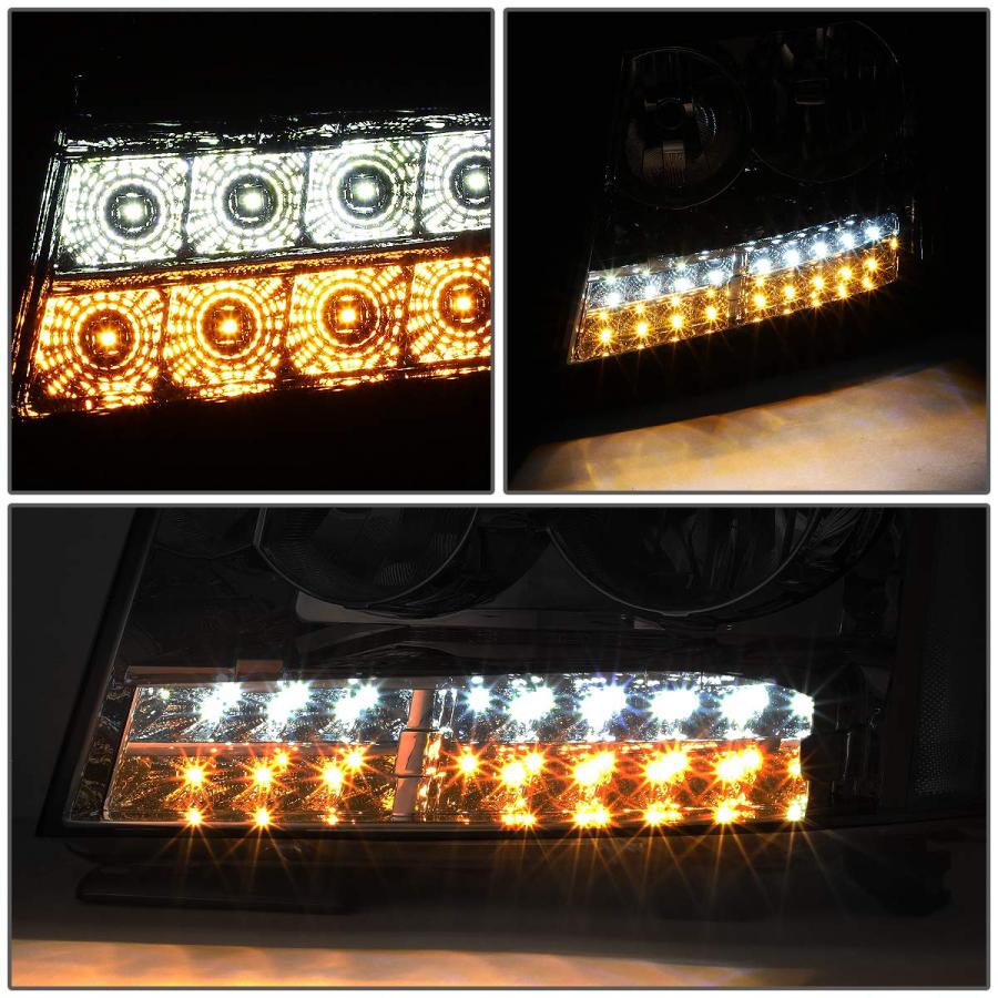 【並行輸入品】DNA MOTORING HL LED CSA07 SM CL1 ペア LED DRL+ウィンカー プロジェクター ヘッドライトの画像