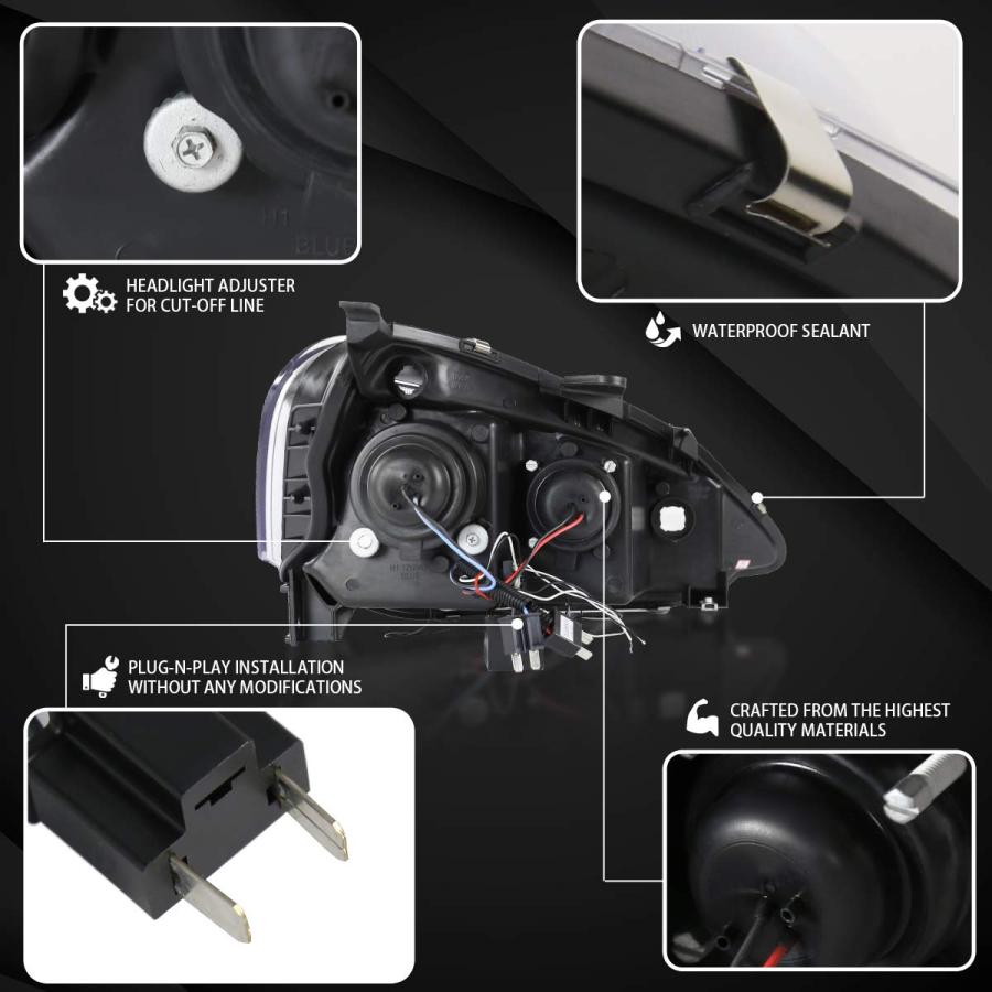 Autozensation Compatible with 2002 2004 Acura RSX, Left + Right  並行輸入品の画像