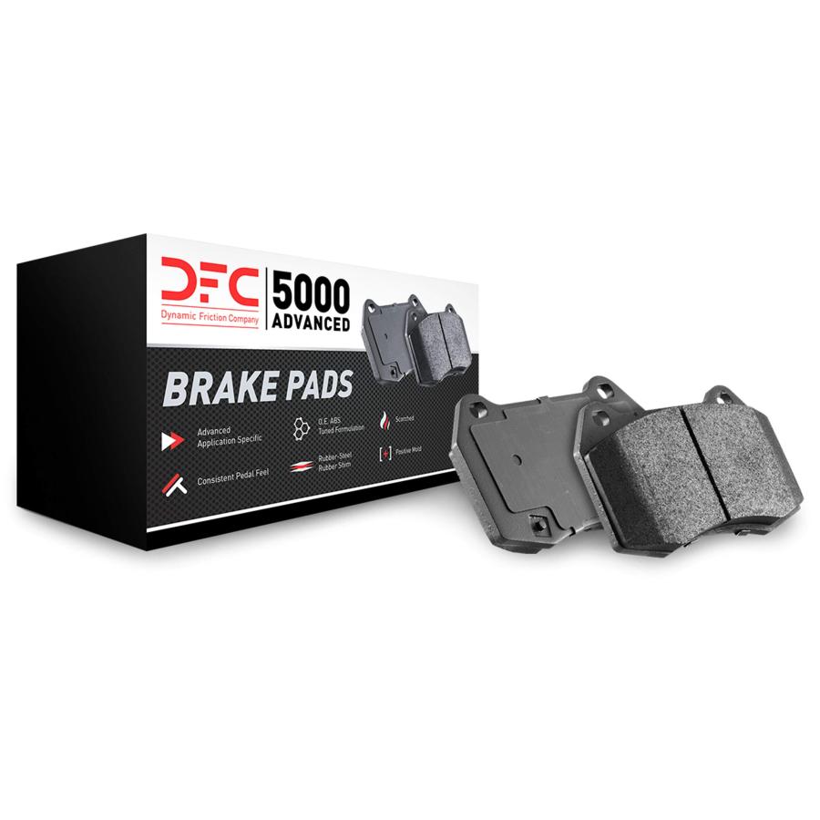 【並行輸入品】フロントセット Dynamic Friction Company 5000 アドバンスブレーキパッド 1551 1723 00 Dの画像