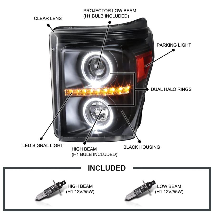 【並行輸入品】Spec D Tuning for Ford F250 F350 F450 F550 Super Duty ピックアップトラックの画像
