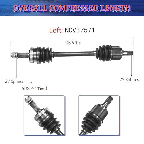 【並行輸入品】 MAXFAVOR CV Axle Front fit for Hyundai Sonata 2.4L 2008 2009 201の画像
