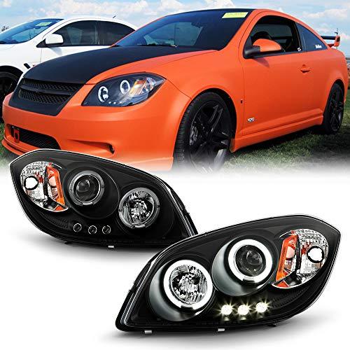 ACANII   For 2005 2010 Chevy Cobalt Pontiac G5 LED Halo Black Pro 並行輸入品の画像