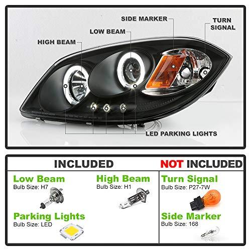 ACANII   For 2005 2010 Chevy Cobalt Pontiac G5 LED Halo Black Pro 並行輸入品の画像