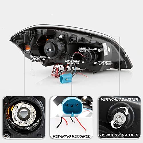 ACANII   For 2005 2010 Chevy Cobalt Pontiac G5 LED Halo Black Pro 並行輸入品の画像
