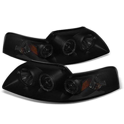 ACANII   For 1999 2004 Ford Mustang LED Halo Ring Black Smoked P 並行輸入品の画像