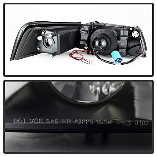 ACANII   For 1999 2004 Ford Mustang LED Halo Ring Black Smoked P 並行輸入品の画像