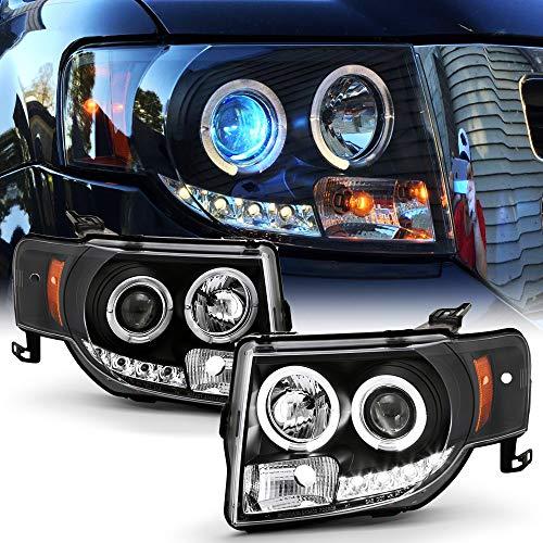 ACANII   For 2008 2012 Ford Escape LED Halo Black Housing Project 並行輸入品の画像