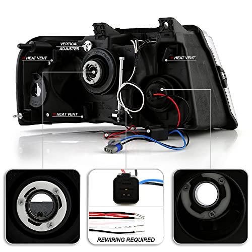 【並行輸入品】ACANII   For 2003 2006 Ford Expedition LED Halo Black Housing Proの画像