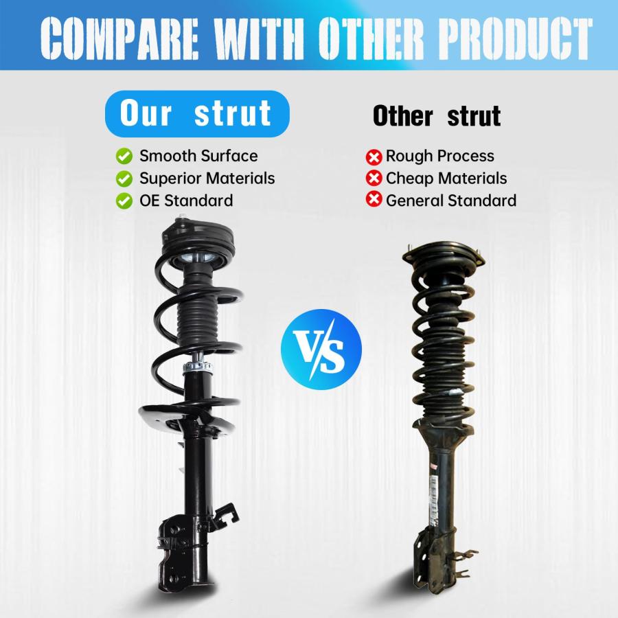 TRIBLE SIX Front Pair Complete Struts Shocks Assembly w/Coil Spr 並行輸入品_9