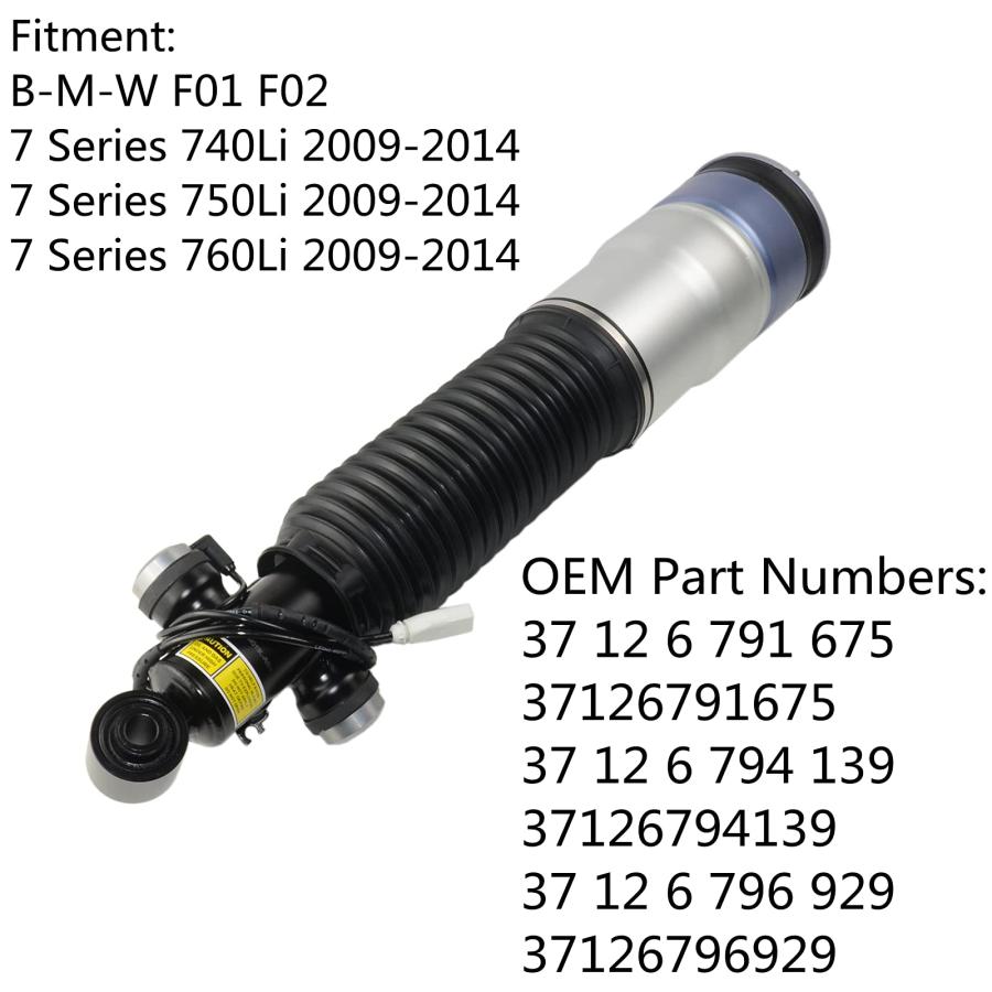 リア左エアショックサスペンションストラット ADS付き 37126791675 交換用 BMW F01 F02 740i 750L 並行輸入品_3