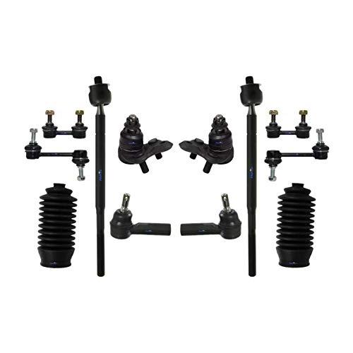 12 Pc Rear \u0026 Front Complete Suspension Kit Tie Rod Ends Sway Bar 並行輸入品の画像