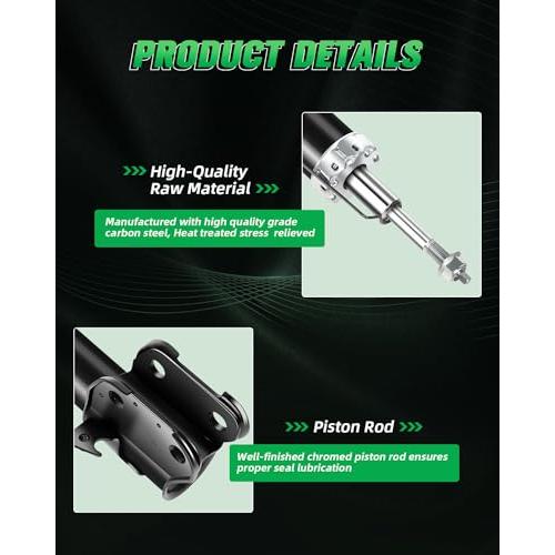 SCITOO フロントショック 2個セット MDX用 ショックアブソーバー ストラット 2001 2002 アキュラ MDX用 2 並行輸入品の画像