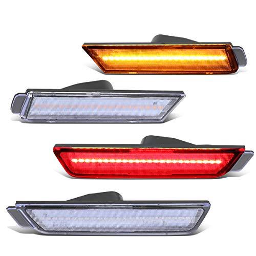 4Pcs LED Front+Rear Bumper Corner Side Marker Light Lamps Compat 並行輸入品の画像