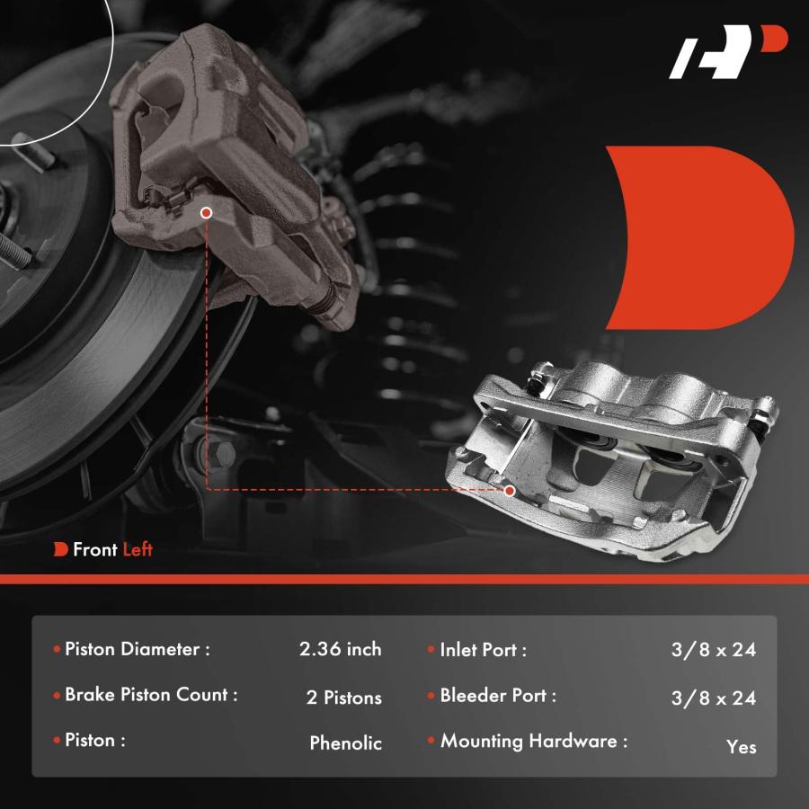 A Premium Disc Brake Caliper Assembly with Bracket Compatible wi 並行輸入品_3