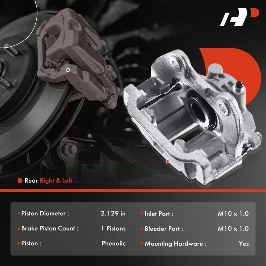 A Premium Disc Brake Caliper Assembly with Bracket Compatible wi 並行輸入品の画像