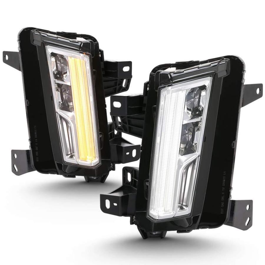 ACANII   For 2017 2018 Cadillac XT5 LED DRL w/Turn Signal SwitchB 並行輸入品の画像