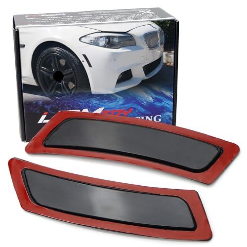iJDMTOY ブラックスモークレンズフロントバンパーサイドマーカー 2011 16 BMW F10/F11 5シリーズ 525i 並行輸入品_1