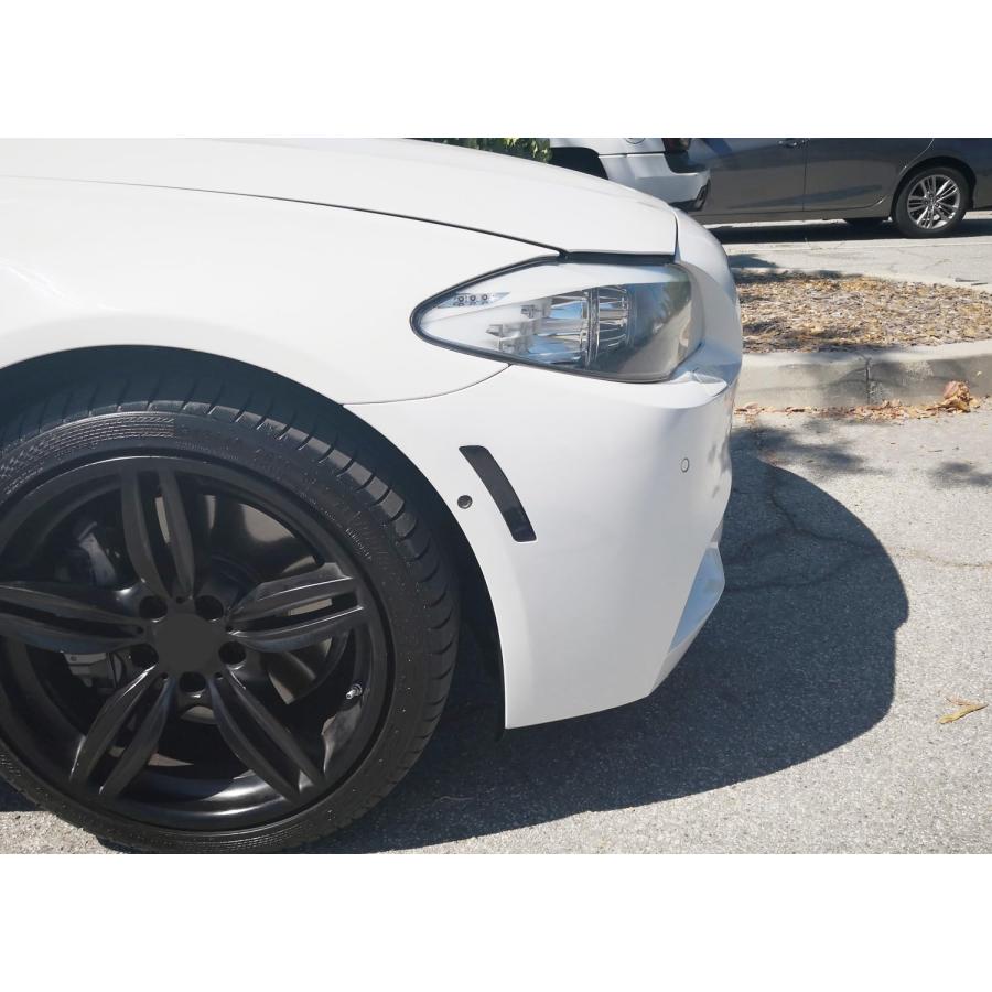 iJDMTOY ブラックスモークレンズフロントバンパーサイドマーカー 2011 16 BMW F10/F11 5シリーズ 525i 並行輸入品_9