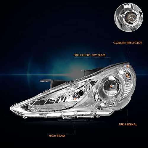 PM PERFORMOTOR プロジェクターヘッドライトアセンブリ ソナタ11 14対応 | クロームHouisngクリアコーナー 並行輸入品の画像