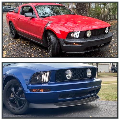 【並行輸入品】SPEC D TUNING プロジェクターヘッドライト スモークレンズ 2005 2009 Ford Mustang対応 左右ペアの画像