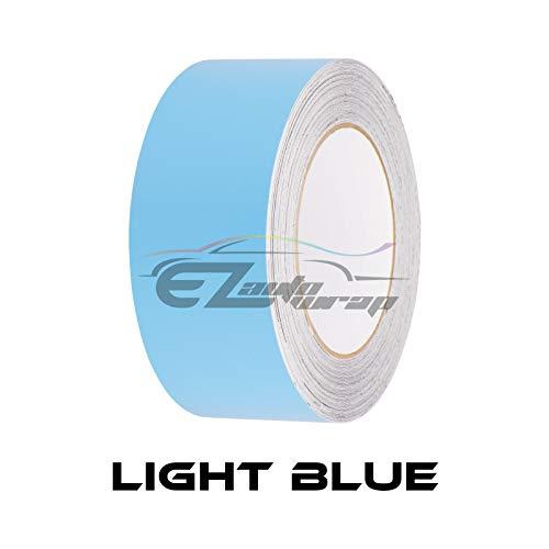 クリアランス通販 EZAUTOWRAP マットレーシングストライプ 8Inches x 25Feet EZ RS Matte Light Blue 並行輸入品