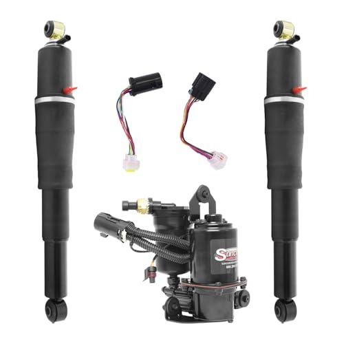 Rear Autoride Suspension Air Shock Absorbers w/Bypass \u0026 Air Comp 並行輸入品_1