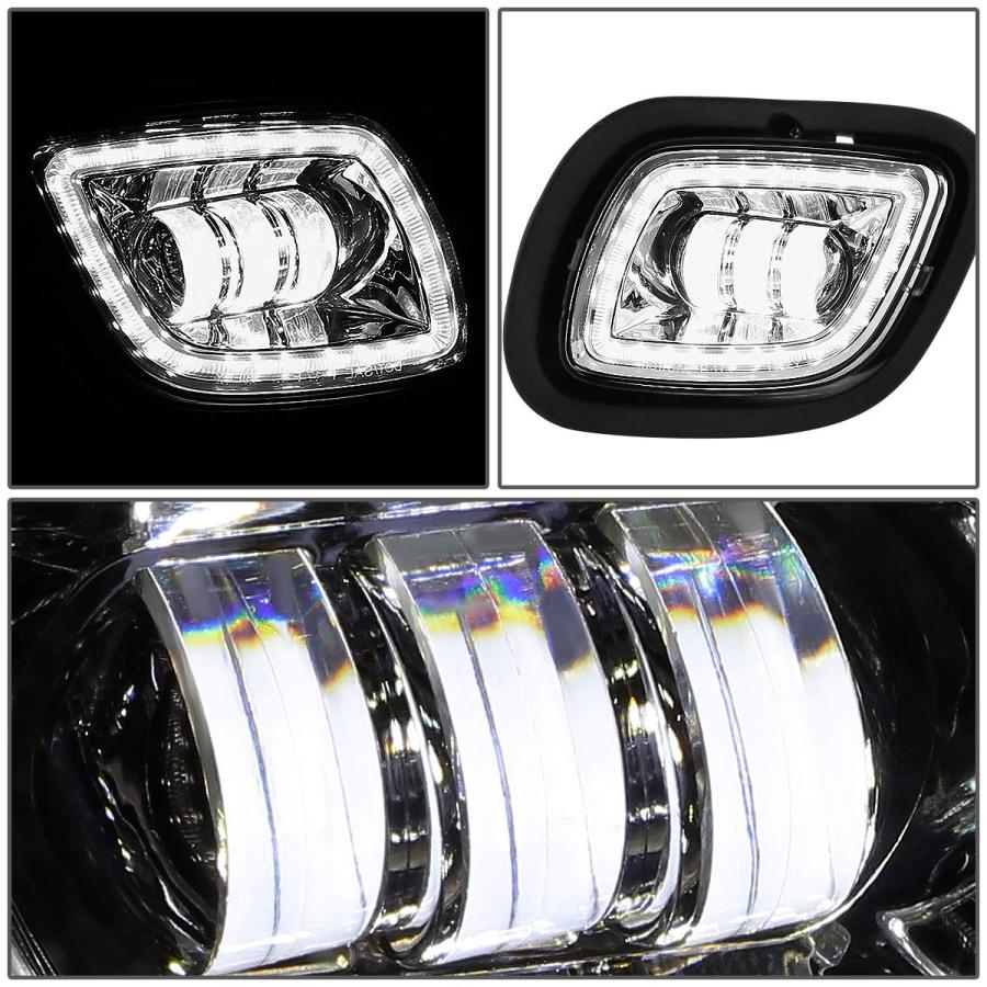 【並行輸入品】DNA MOTORING FL HAY 001 CH LED ヘイローリング DRL プロジェクター フォグライト 運転席側\u0026助手の画像
