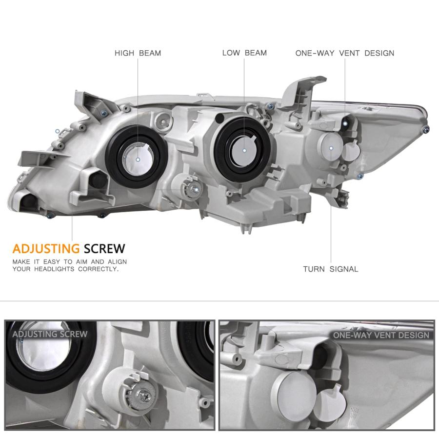 BRYGHT ヘッドライトアセンブリ 2007 2009 トヨタ カムリ 助手席 運転席側 BRYGHT Headlight As 並行輸入品の画像