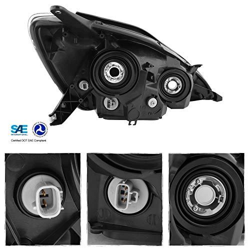 【並行輸入品】 AKKON   For Toyota Sienna Van Halogen Type Black Headlights Headの画像