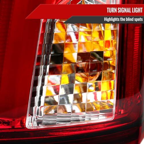 Carpartsinnovate キャデラック用 03 07 CTS レッド/クリア LED バー パーキング テールライト リア 並行輸入品の画像
