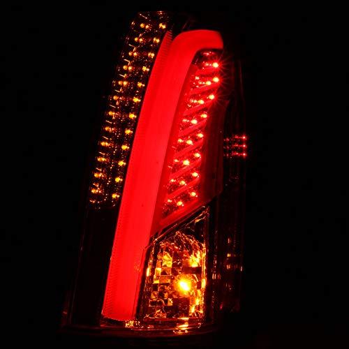 Carpartsinnovate キャデラック用 03 07 CTS レッド/クリア LED バー パーキング テールライト リア 並行輸入品の画像