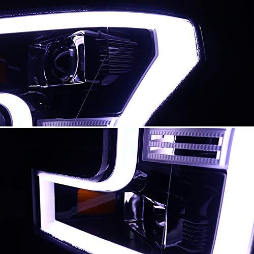 Instyleparts スモークレンズ ブラックベゼルハウジング DRL LEDライトバー プロジェクターヘッドライト F 15 並行輸入品_4