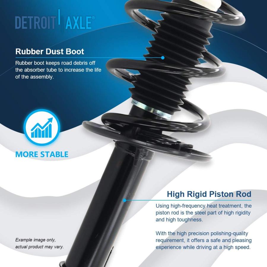 【並行輸入品】 Detroit Axle   FWD Front Left Strut for 2011 2012 2013 Ford Explの画像
