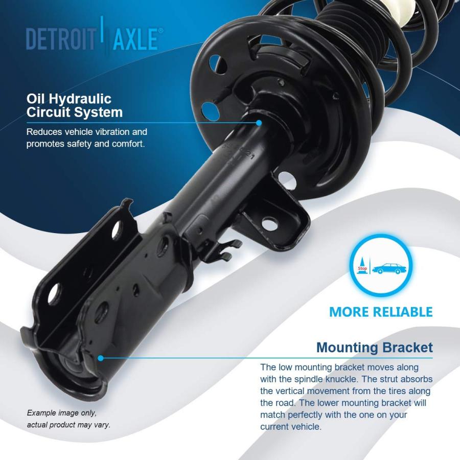 【並行輸入品】 Detroit Axle   FWD Front Left Strut for 2011 2012 2013 Ford Explの画像