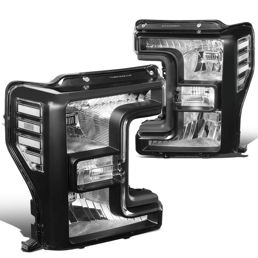 【並行輸入品】[ハロゲンモデル] 工場スタイル ヘッドライトアセンブリ Ford F250 F350 F450 F550 Super Dutyの画像