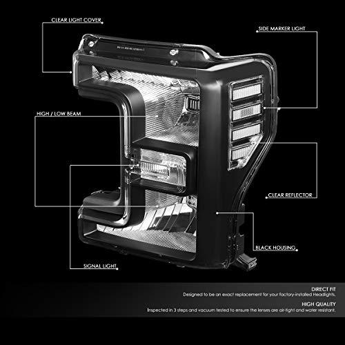 【並行輸入品】[ハロゲンモデル] 工場スタイル ヘッドライトアセンブリ Ford F250 F350 F450 F550 Super Dutyの画像