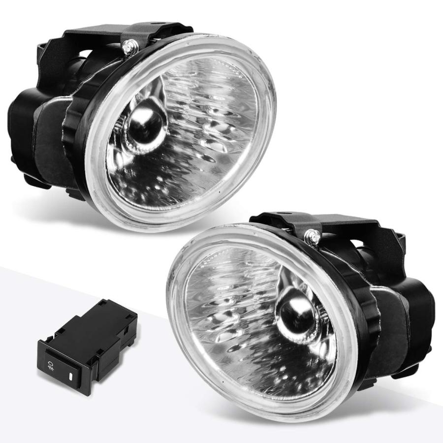 PM PERFORMOTOR Front Bumper Fog Lights Lamps w/Switch Compatible 並行輸入品_3