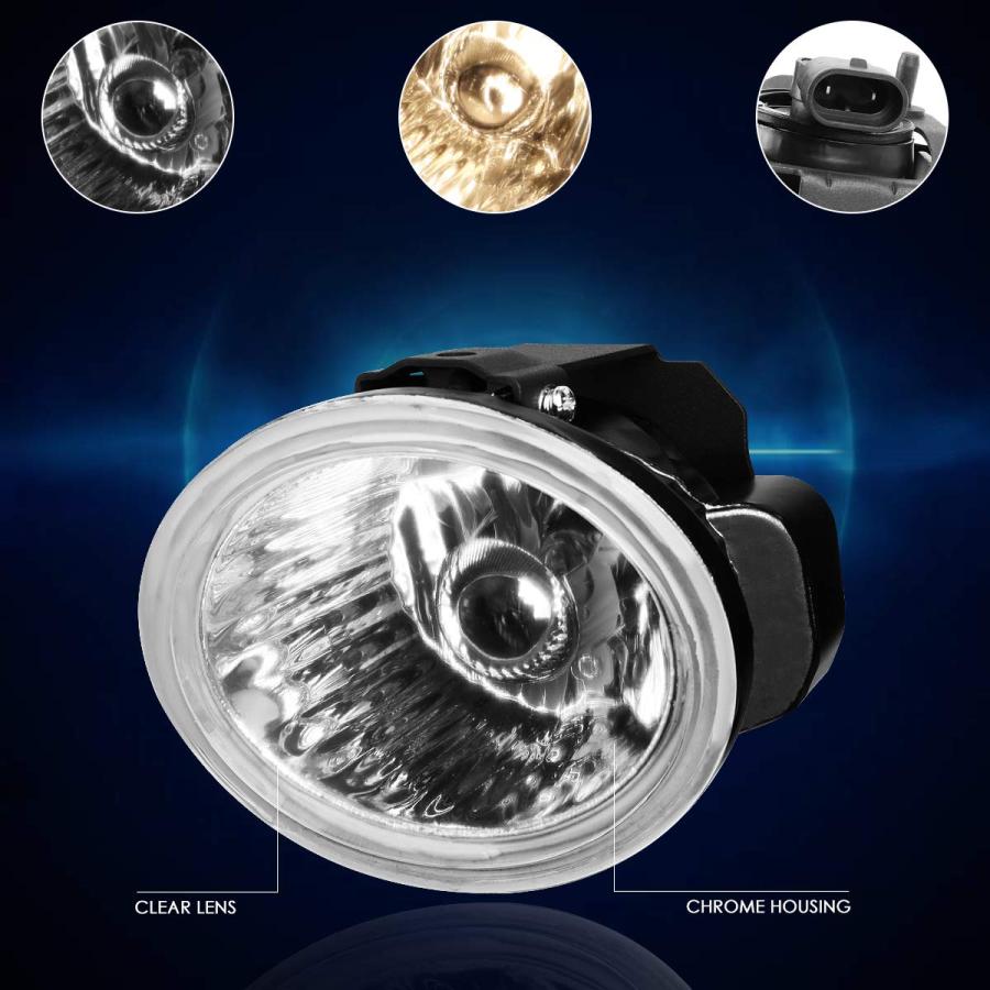 PM PERFORMOTOR Front Bumper Fog Lights Lamps w/Switch Compatible 並行輸入品_6