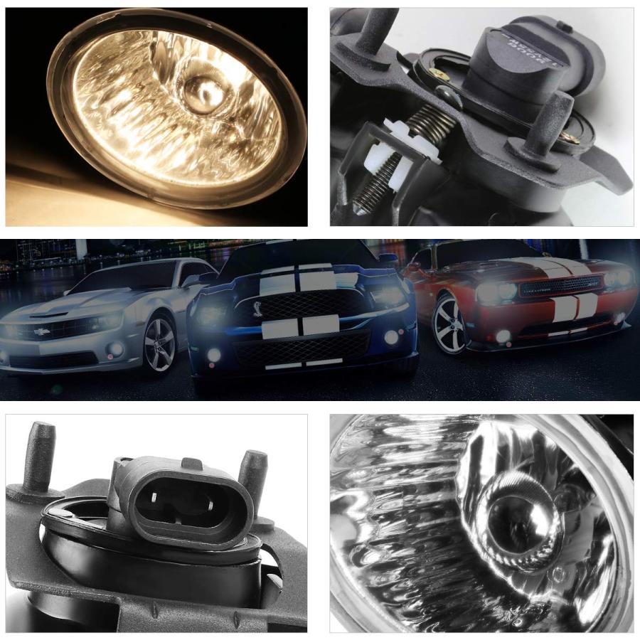 PM PERFORMOTOR Front Bumper Fog Lights Lamps w/Switch Compatible 並行輸入品_9