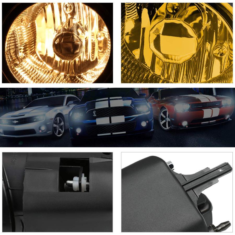 Amber Lens Front Bumper Driving Fog Light/Lamp+Switch Compatible 並行輸入品の画像